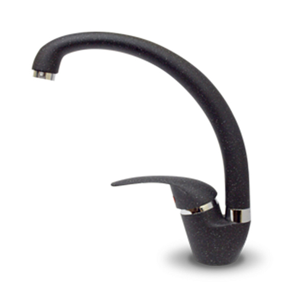 Смеситель для кухни GranFest 3323, черный