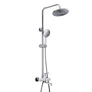 Душевая система FRAP F2449, хром/белый