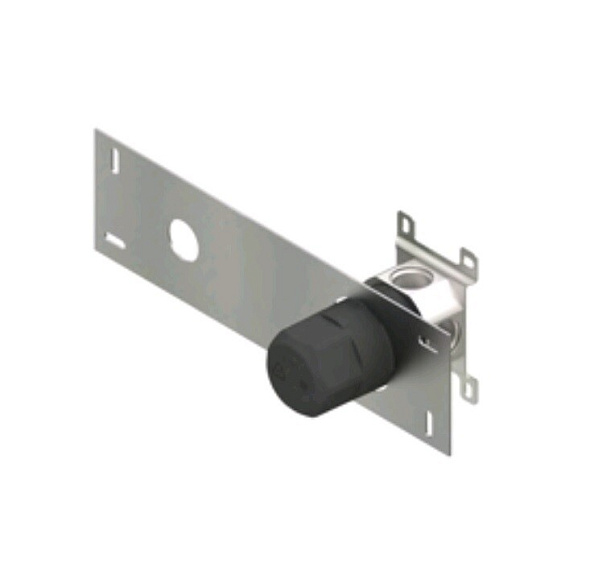 Внутренняя часть Quadro design FixKit, для серий диаметром 43 мм, с монтажным шаблоном, сталь брашированная (IN043T/1 AS)