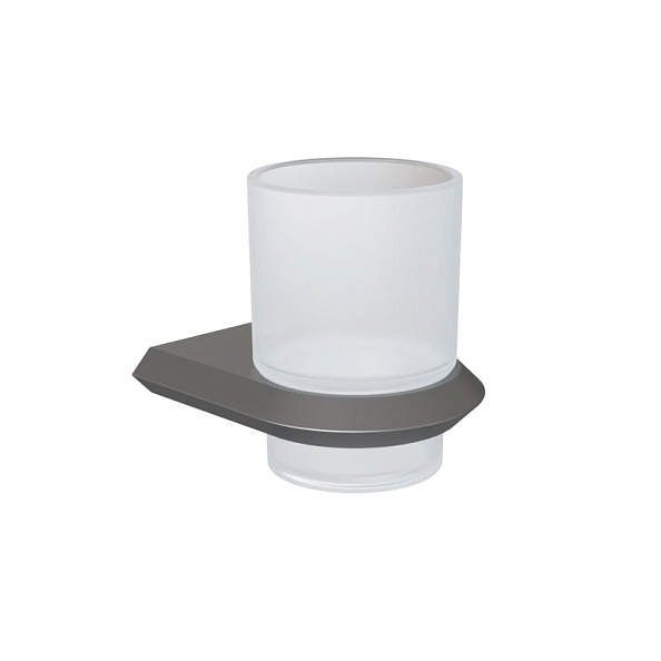 Стакан для ванной комнаты Knotlor SC103GM, оружейная сталь