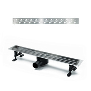 Душевой лоток TIMO Drain Protect 900 с вставкой DR20, сатин (DP20900-DR20900)