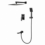 Душевая система встраиваемая FRAP F71802-6, черный