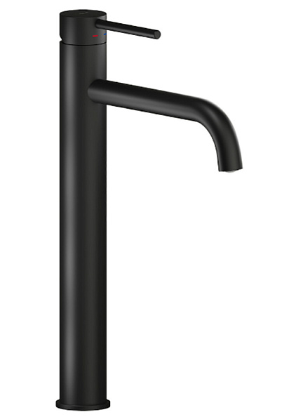 Cмеситель для раковины Nobili LIVE высокий, матовый черный (LV00128/2BM)