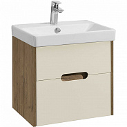 1A2542K0OLVG0 Набор Aquaton: 1A254201OLVG0 Тумба-умывальник Оливия 55 Дуб веллингтон/ 1WH501620 Раковина Адриана 55