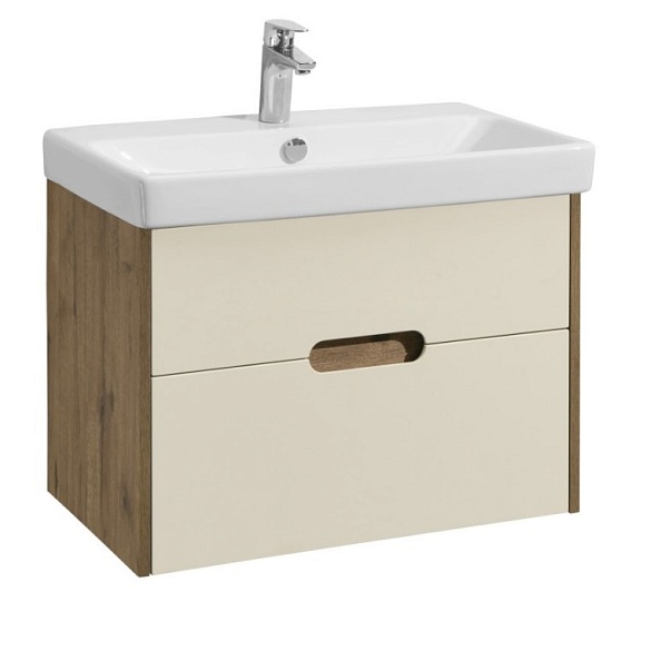 1A2543K0OLVG0 Набор Aquaton: 1A254301OLVG0 Тумба-умывальник Оливия 70 Дуб веллингтон/ 1WH501628 Раковина Адриана 70