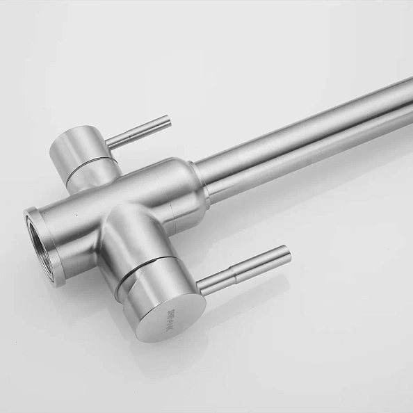 Смеситель для кухни с подключением фильтра Shevanik S268B, сатин