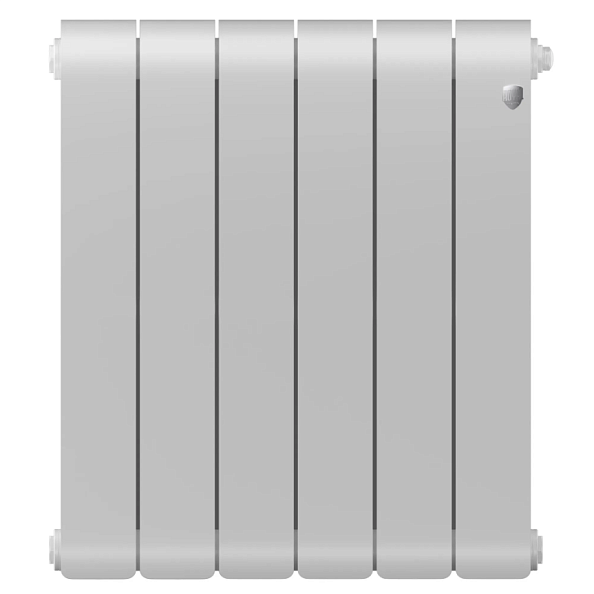 Радиатор биметаллический Royal Thermo Infinity 300 Bianco Traffico 6 секций, боковое подключение