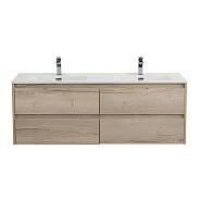 База под раковину подвесная BelBagno Kraft 1400х500х460 мм, Rovere Galifax Bianco (KRAFT-1400-4C-SO-2-RGB)