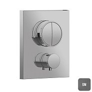 Смеситель для душа Almar Core, на 2 потребителя, Gun Metal Brushed PVD (E176682.GM)