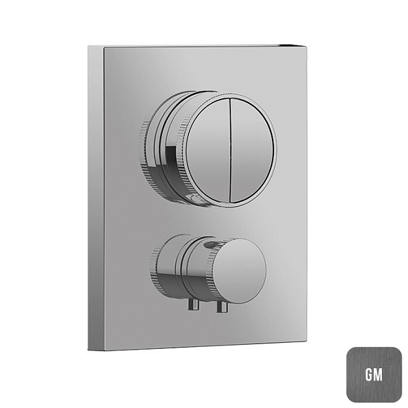 Смеситель для душа Almar Core, на 2 потребителя, Gun Metal Brushed PVD (E176682.GM)