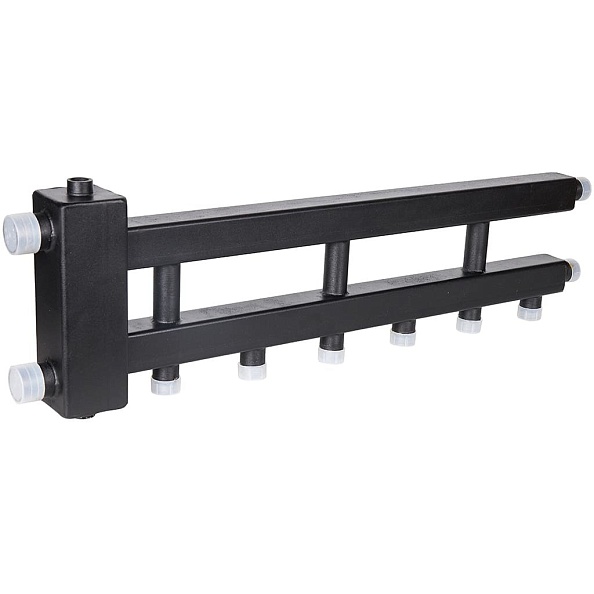 Коллектор Rommer (дублер рядный) с гидроразделителем на 3+1 контура до 60 кВт (RDG-0060-014034)