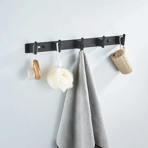 Планка с 5 крючками Shevanik SG5751H, черный