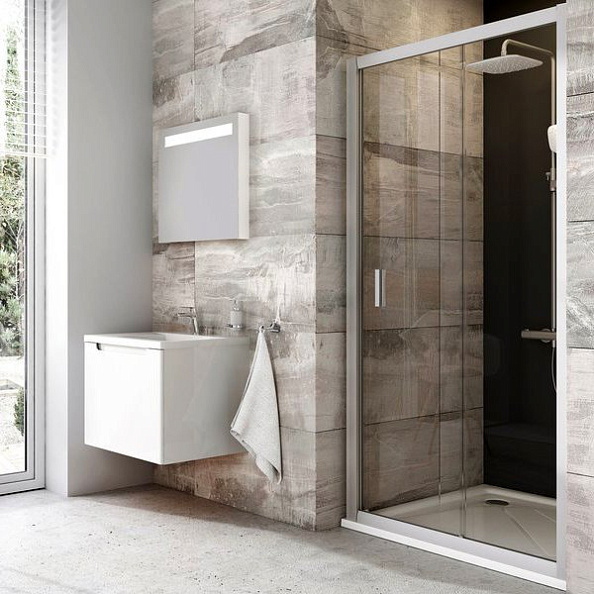 Душевая дверь Ravak Blix BLDP2 (0PVG0100Z1) (120 см) профиль белый прозрачное стекло