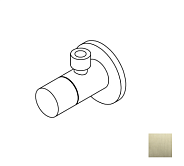 Вентиль Ritmonio запорный угловой, 1/2"x3/8", Brushed champagne PVD (76T002F46)