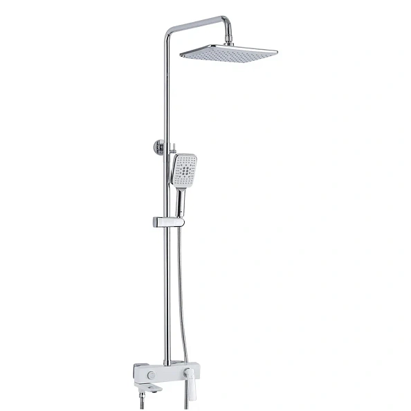 Душевая система Rose R2736F, белый/хром