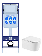 SET AQUATEK ОБЕРОН T INS-017 (рама AQUATEK Standard INS-0000017(без клавиши и крепежа)+унитаз ОБЕРОН AQ1365T-00 с тонким сиденьем soft-close