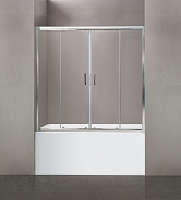 Душевая шторка на ванну BelBagno Uno 170x145 см, прямоугольная, хром (UNO-VF-2-170/145-C-Cr)
