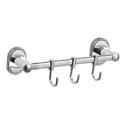 Планка с крючками для полотенец D-Lin D289700-3, хром