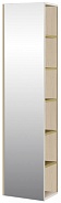 Шкаф - колонна Aquaton Сканди с зеркалом белый, дуб верона 1A253403SDB20