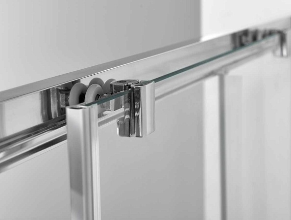 Душевая дверь Vincea Alpha (VDS-3AL110CLB) 1100х1900 мм, черный, стекло прозрачное