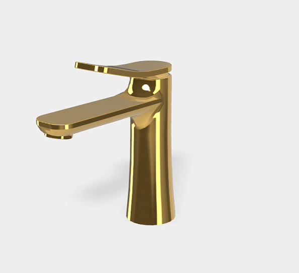 Смеситель для раковины Fima Carlo Frattini Flo', золото (F3801OR)