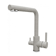 Смеситель для кухни с подключением фильтра Dr. Gans Акцент 339.06H.2123.408, серый