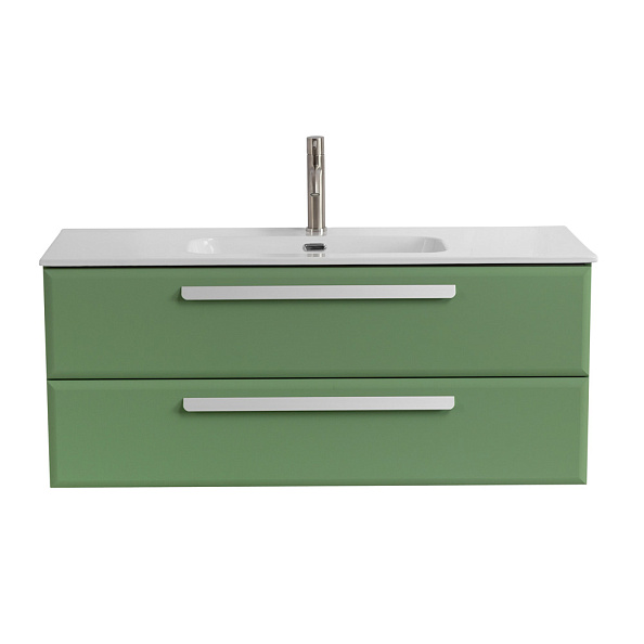 База под раковину подвесная Cezares Eco-Cer-N 1200х457х500, Фисташковый софт (ECO-CER-N-1200-2C-SO-PS-P)