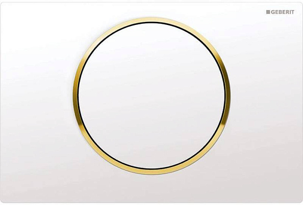 Кнопка для инсталляции Geberit Sigma 10 (белый / золото) (115.758.KK.5)