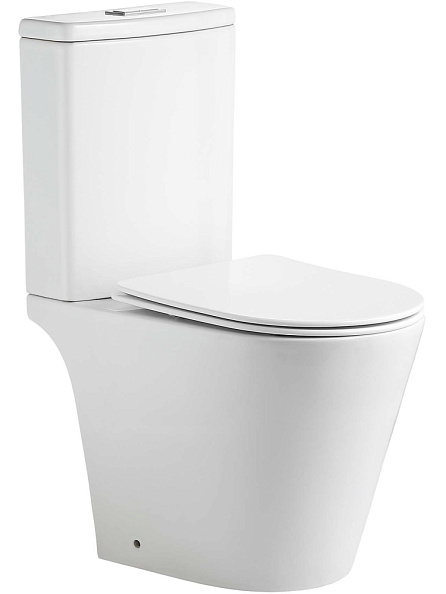 Унитаз-компакт напольный Aquatek Либерти безободковый с бачком, торнадо (AQ2999T-00)