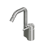 Смеситель для раковины Quadro design Ottavo, сталь шлифованная/брашированная (13 35 AS)