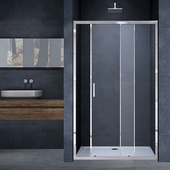 Душевая дверь Vincea Alpha (VDS-3AL100CL) 1000х1900 мм, хром, стекло прозрачное