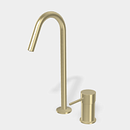 Смеситель для раковины Fima Carlo Frattini Spillo Up, брашированный шампань (F3271NCHS)