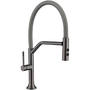 Смеситель для кухни с гибким изливом и режимом душ Fmark FS0052Q-06, графит