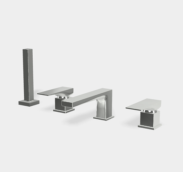 Смеситель для ванны и душа Fima Carlo Frattini Zeta, хром (F3974NCR)