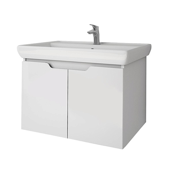 Тумба под раковину подвесная Dreja Q(D) 70 см, белый