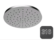 Верхний душ Almar 316 Stalnless Steel, 300х300, Absolute Black Brushed PVD (E044072.AB316)