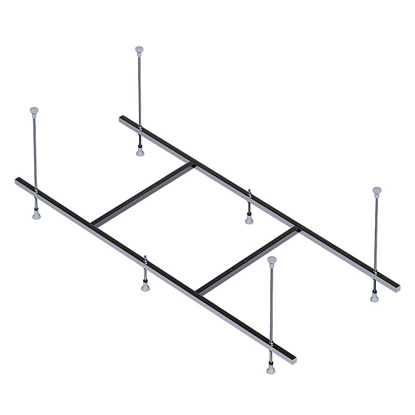 Каркас к ваннам серии Azario Liliana 150/Emilia 150 сборный, шпильки, алюминий/сталь (AV.0011150K)