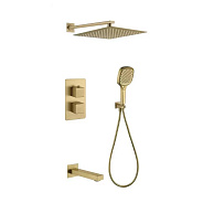 Душевая система встраиваемая Grocenberg GB5050MG, матовое золото