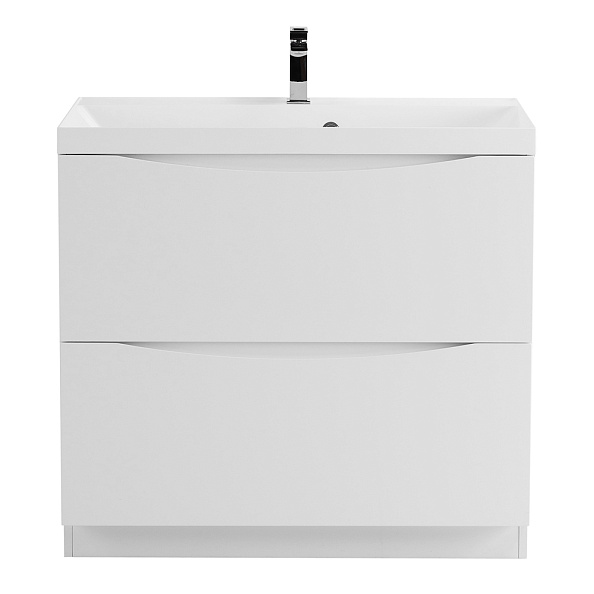 База под раковину напольная BelBagno Marino 800х805х450 мм, Bianco Lucido (MARINO-800-2C-PIA-BL-P)