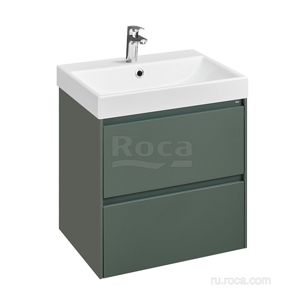 Тумба под раковину Roca Ona 80см 857630513, зеленый матовый