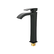 Смеситель для раковины высокий Gappo G1007-86, черный