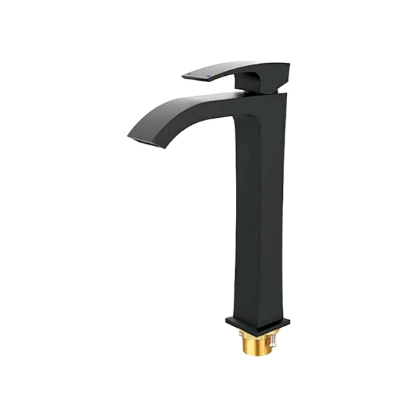 Смеситель для раковины высокий Gappo G1007-86, черный