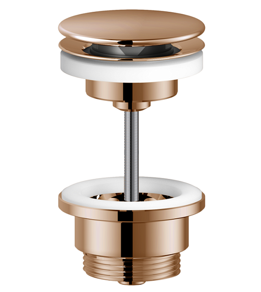 AV00110/11RCP NOBILI сливное устройство (push-open), красное золото