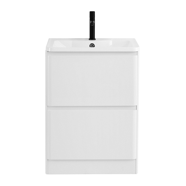 База под раковину напольная BelBagno Albano 600х810х450 мм, Bianco Lucido (ALBANO-600-2C-PIA-BL)