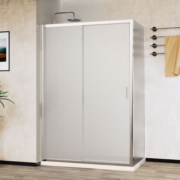 Душевой уголок Vincea City (VSR-5CT9012MT) 1200х900 мм, хром, стекло текстурное