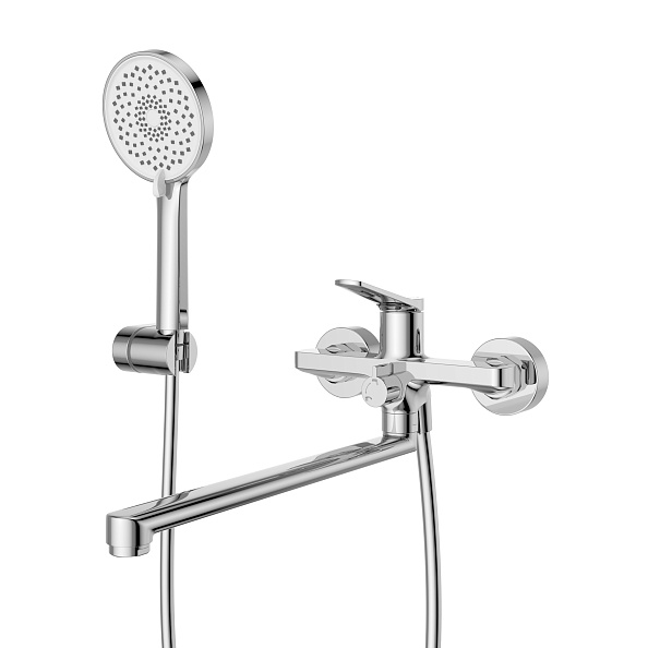 Смеситель для ванны и душа BelBagno Unique, хром (UNIQUE-VASM-L-CRM)