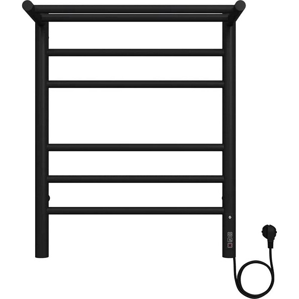 Полотенцесушитель электрический Terminus Аврора с/п П6 4500х600 КС, черный муар, справа подключение (4670078556929)