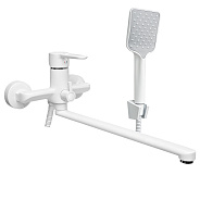 Смеситель для ванны Славен универсальный, одноручный, белый, (СЛ-ОД-Т3Б)