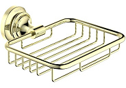 AQ4533PG КЛАССИК мыльница решетка, полир. золото