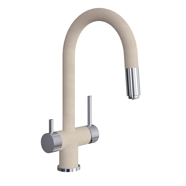 Смеситель для кухни с подключением фильтра Florentina МАЭСТРО 337.03Н.2123.104, бежевый